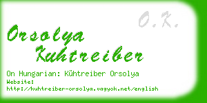 orsolya kuhtreiber business card